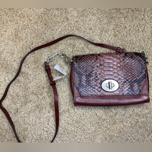 NWT Coach Python Embossed Crosstown Crossbody Bag - Picture 1 of 6